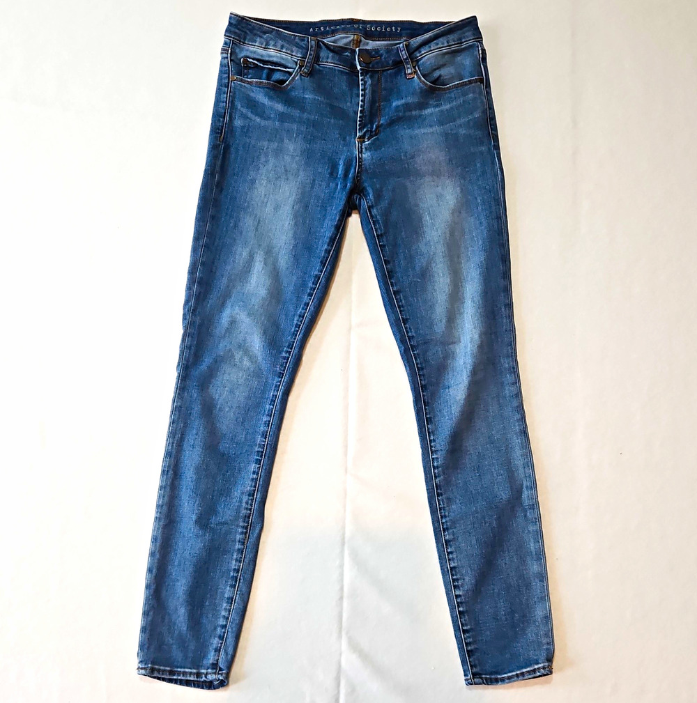 Articles of Society Women’s Blue Med Wash Slim Skinny Stretch Jeans 28x28